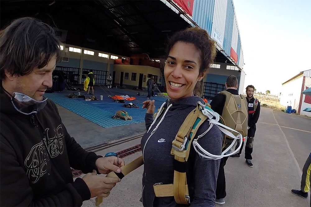 Saut en tandem - La préparation du saut