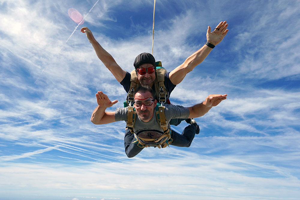 Saut en tandem - La chute libre